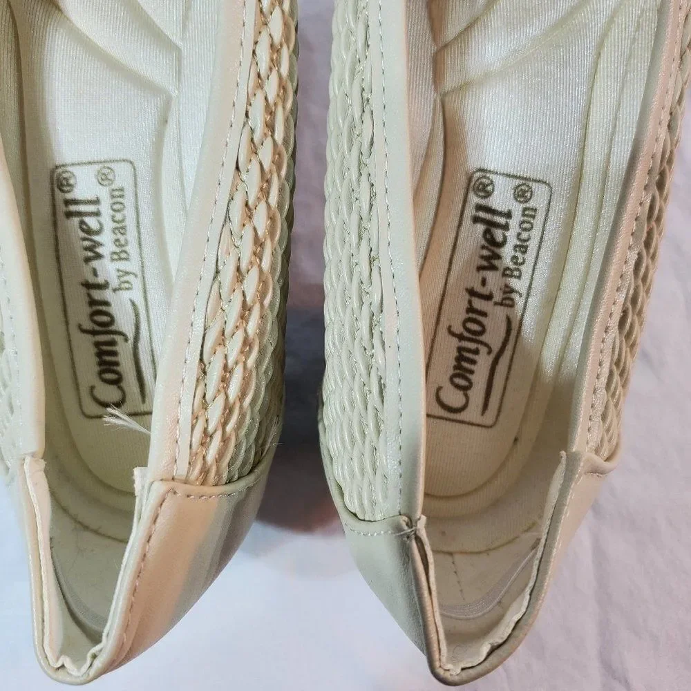 Comfort Well by Beacon Cream Pumps 8 M Womens